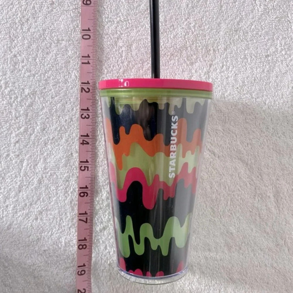Starbucks Fall 2023 Halloween Limited Edition Drippy Wave Swirl Grande Tumbler - Picture 13 of 13